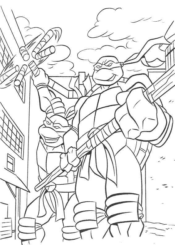 Kids-n-fun.com | Coloring page Ninja Turtles Ninja Turtles